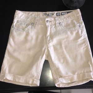 $15 Miss Me cream Cargo shorts:)